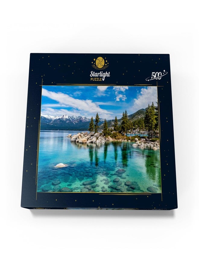 MyPuzzle.com The Beautiful Crystal Clear Waters of Lake Tahoe - Premium 500 Piece Jigsaw Puzzle - Made in USA - Image 4