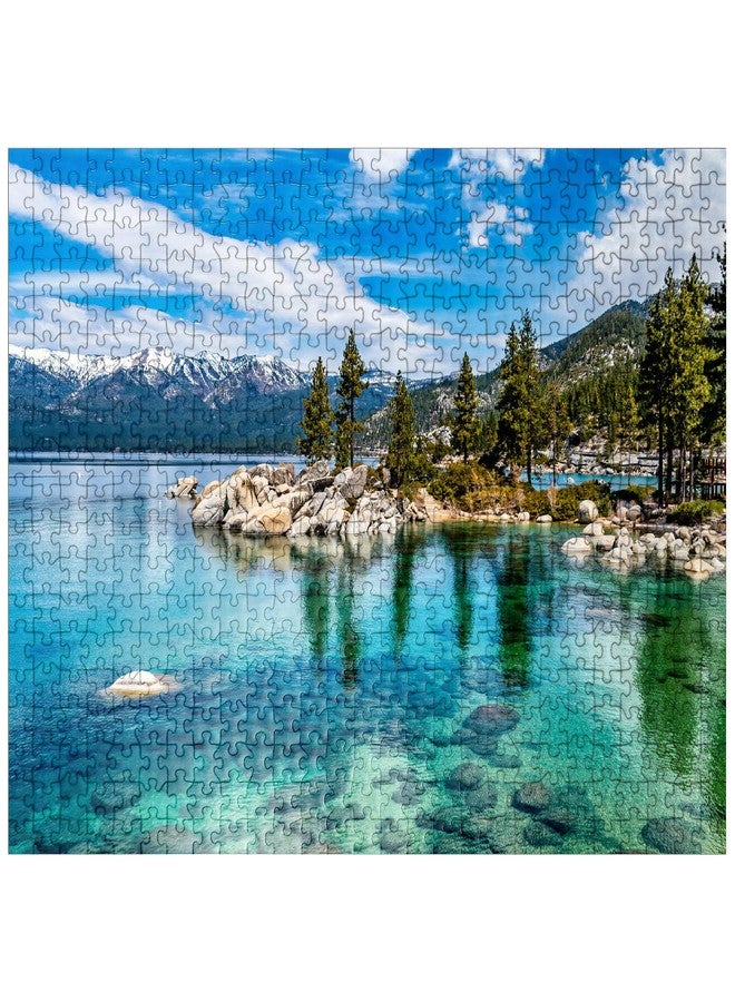 MyPuzzle.com The Beautiful Crystal Clear Waters of Lake Tahoe - Premium 500 Piece Jigsaw Puzzle - Made in USA - Image 1