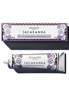 BENAMÕR Benamor Jacaranda Milky Body Cream Hydrating Calming and Smoothing Body Care Moisturiser with Floral Essences Aloe Vera Castor Oil Paraben Free 150ml  - Image 1