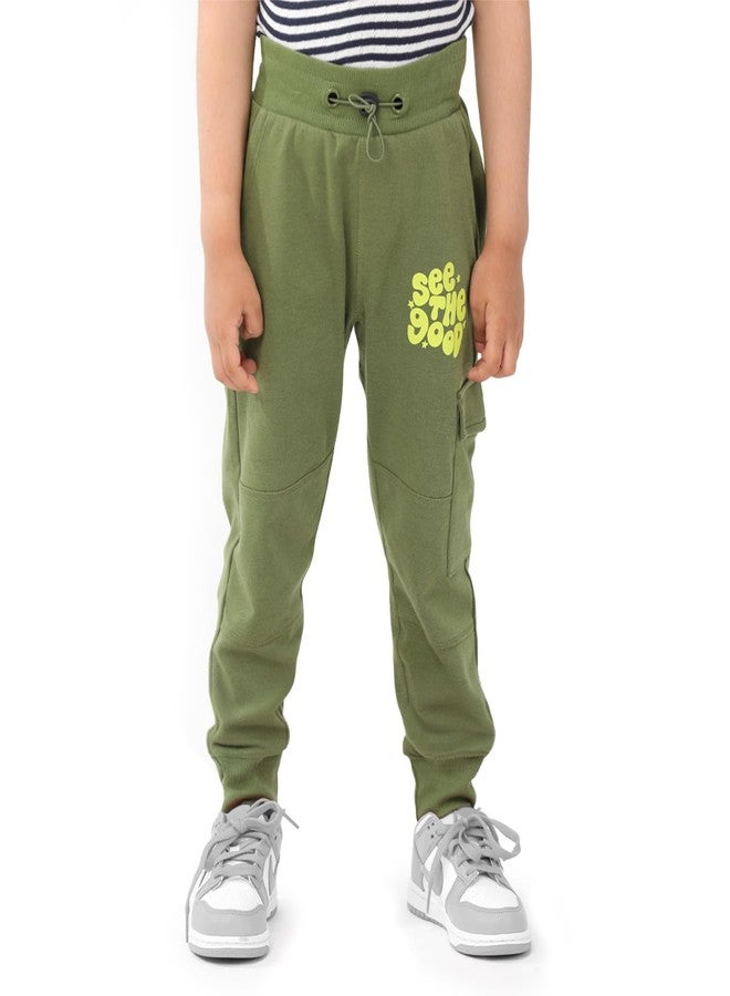 superbottoms Cotton Joggers for Kids - Stretchable Baby Pants - Premium Cotton Pajama for Kids | 7Y - 8Y | Adjustable Elastic Waistband Joggers - Waist & Ankle Ribs for Better Fit - 3 Trendy Colours - Image 1