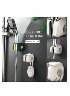 Y&D 4pcs Waterproof Self Adhesive Shower Head Holder Wall Mount Arm with Hook for Bathroom Bathtub  - Image 2