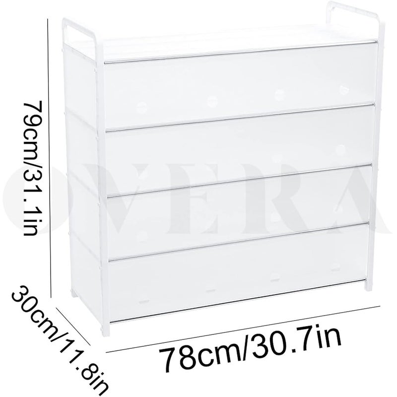 overa 5 Tier Shoe Rack for Entryway, Space Saving Small Shoe Storage Organizer Shelf for Entryway, Hallway, Dorm Room (Color : White) - Image 2