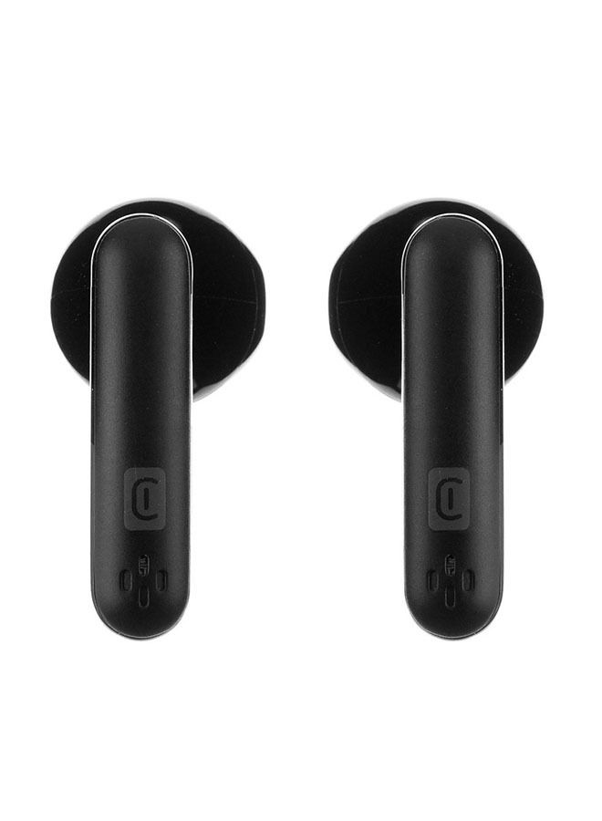 cellular line ابحث عن سماعات أذن لاسلكية حقيقية باللون الأسود - Image 1