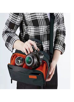 Generic Multi-functional Waterproof Camera Shoulder Bag with USB Port and Rain Cover, Crossbody Bag for Outdoor Activities, Durable and Wear-resistant, 33X23X14.5cm dimensions.  - Image 1