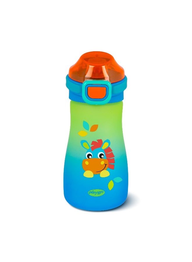 Playgro Clip Clop Happy Sipper Bottle 550ml – BPA-Free Kids Water Bottle with Spill-Proof Sports Spout, Reusable Toddler Drink Bottle - Image 1