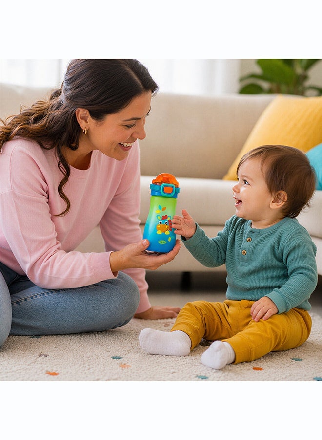 Playgro Clip Clop Happy Sipper Bottle 550ml – BPA-Free Kids Water Bottle with Spill-Proof Sports Spout, Reusable Toddler Drink Bottle - Image 5