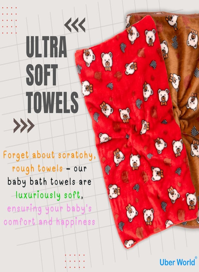 Uber World Baby Towels for Newborns | Baby Wrapper for New Born | Baby Towels for 0 to 2 Years | Baby Wrapper for New Born | Baby Bath Towels (2) - Image 2