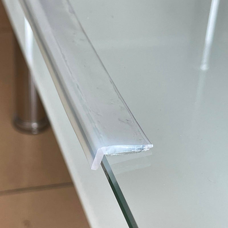Angloria Edge Protector 100 Silicone Baby Proofing Corners Clear Guards PreTape Adhesive Soft for Kids Safety Child Table Cabinets Furniture Bumper 45x45 in 6 FT