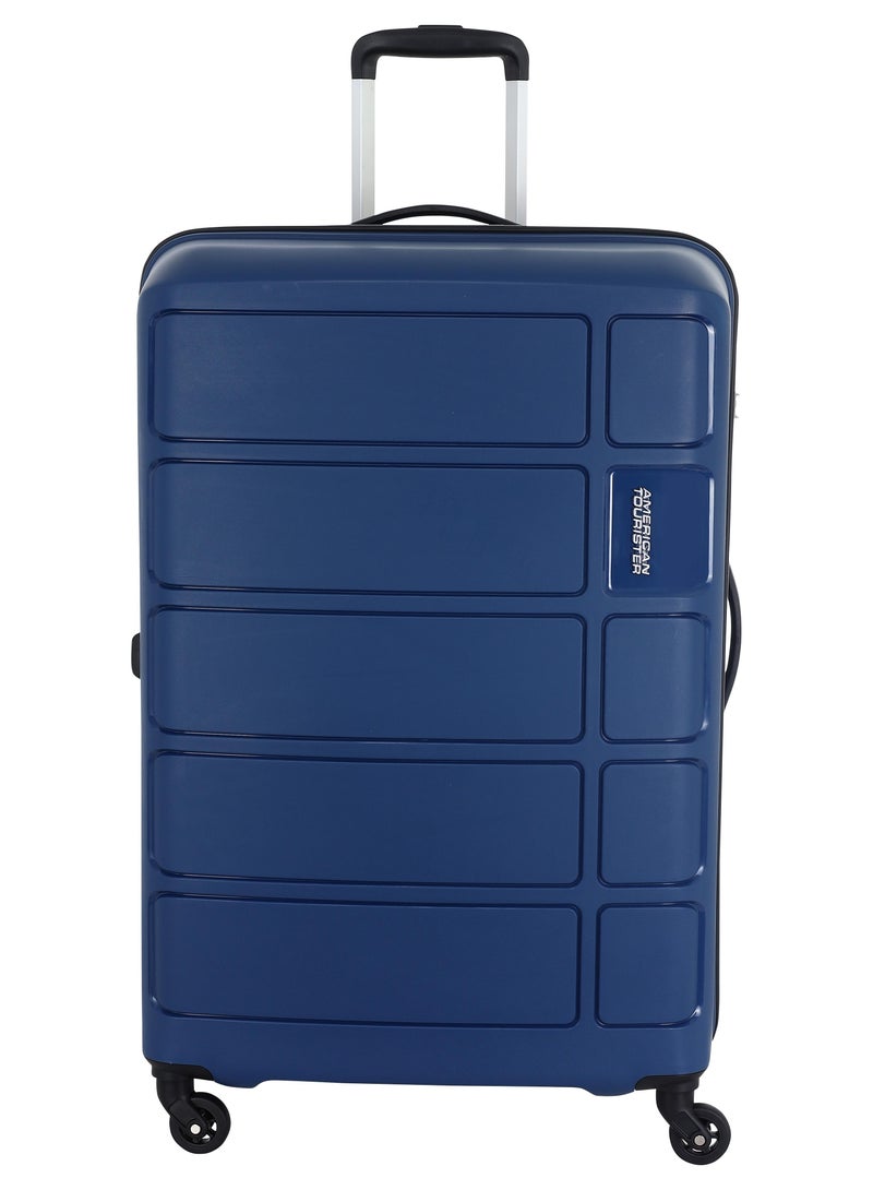 امريكان توريستر حقيبة سفر صلبة من تراكر، 78 سم، كبيرة، زرقاء - Image 1
