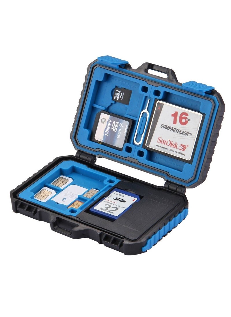 PULUZ - Card Reader + 22 in 1 Memory Card Case for 1 Standard SIM + 2 Micro-SIM + 2 Nano-SIM + 3 CF + 7 SD + 6 TF + 1 CARD - Image 1