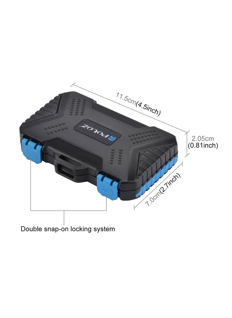 PULUZ - Card Reader + 22 in 1 Memory Card Case for 1 Standard SIM + 2 Micro-SIM + 2 Nano-SIM + 3 CF + 7 SD + 6 TF + 1 CARD - Image 1