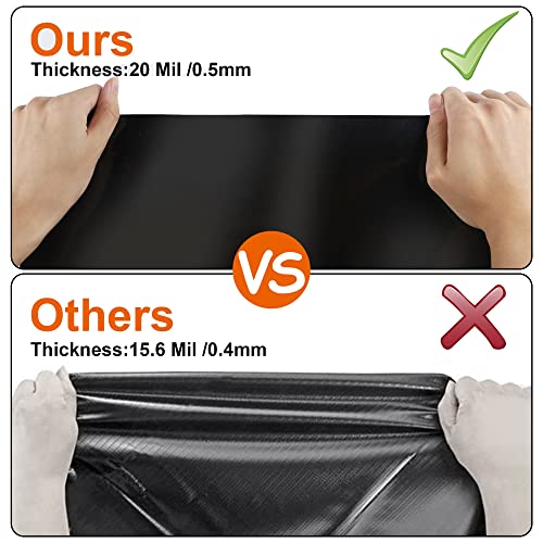 Adroiteet 7 x 10 FT Pond Liner, 20 Mil Fish Pond HDPE Liner, Pond Liners for Outdoor Ponds, Koi Ponds, Garden Fountain, Waterfall - Image 3