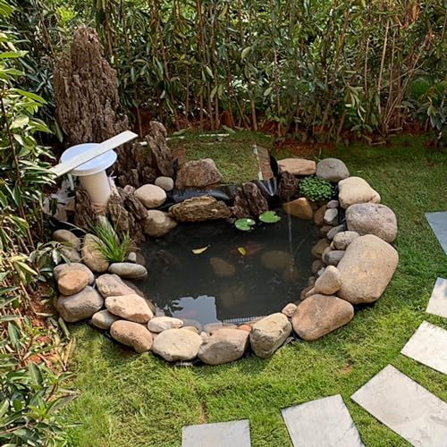 Adroiteet 7 x 10 FT Pond Liner, 20 Mil Fish Pond HDPE Liner, Pond Liners for Outdoor Ponds, Koi Ponds, Garden Fountain, Waterfall - Image 5