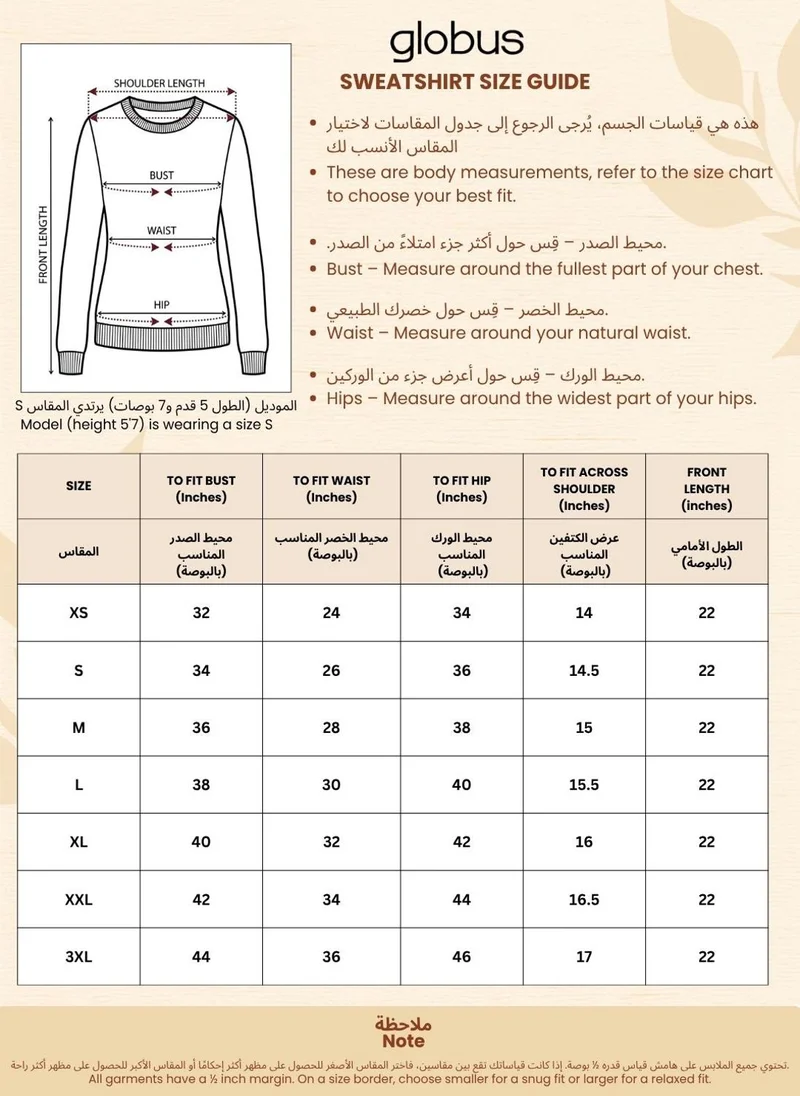 globus Globus Women Green Printed Cotton Sweatshirt