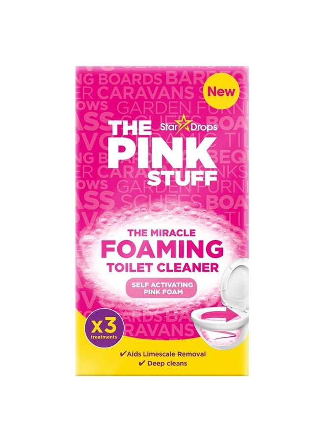The Pink Stuff The Miracle Foaming Toilet cleaner, 3 sachets, 100 g - Stardrops
