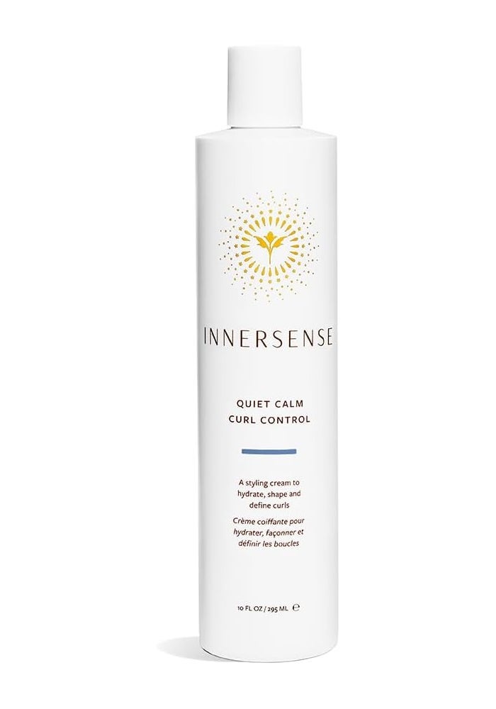 INNERSENSE Quiet Calm Curl Control Styling Cream, 10 Fl Oz - Hydrate, Shape, and Define Curls - Image 1