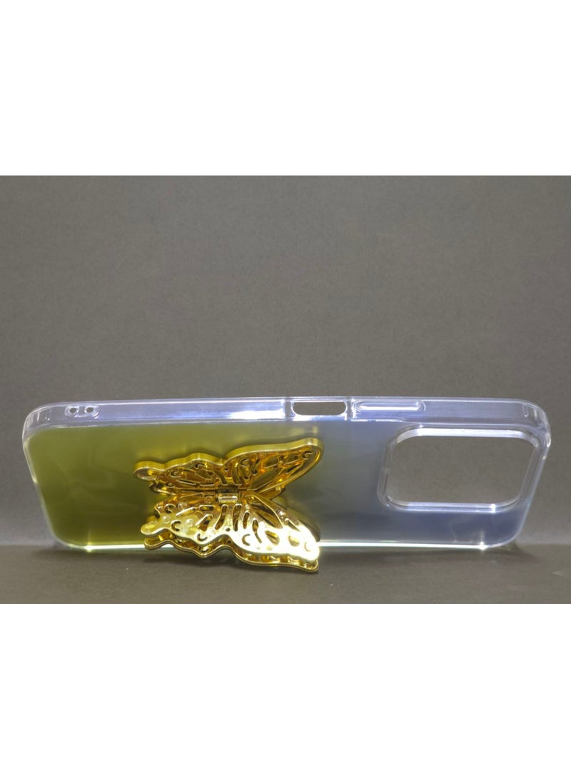 A colorful, Transparent Crystal Case Compatible With Honor X7C Shockproof And Scratch-Resistant, Featuring On Him A Butterfly Design And A Built-in Stand. A Fantastic Choice for Girls And Women. - Image 5