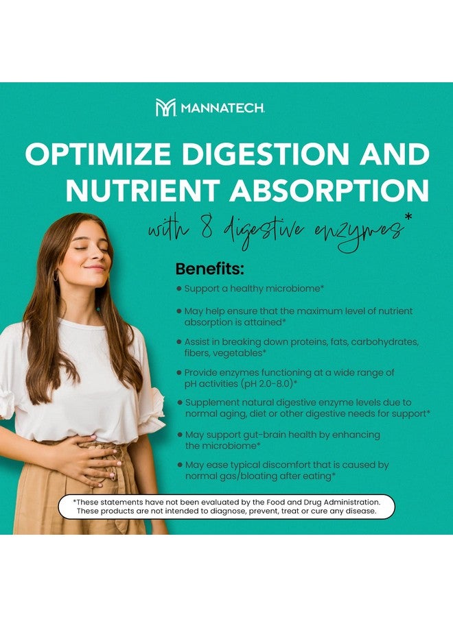 Mannatech With Digestive Enzyme For Gut Health Optimize Digestion And Nutrient Absorption Gizyme Helps To Support A Healthy Microbiome Improve Your Digestive Health With Mannatech 60 Capsules - Image 4