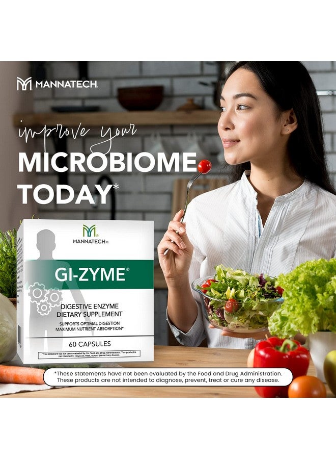 Mannatech With Digestive Enzyme For Gut Health Optimize Digestion And Nutrient Absorption Gizyme Helps To Support A Healthy Microbiome Improve Your Digestive Health With Mannatech 60 Capsules - Image 5