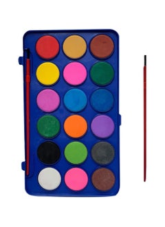 MARKQ Watercolor Paint Set 18 Colors Non toxic Washable Watercolor Palette with 2 Paint Brush for Artists Kids and Adults Art and Craft Supplies  - Image 1