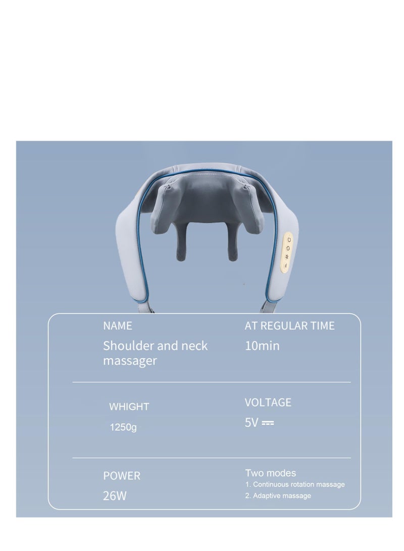 Excefore Neck Massager, Portable Electric Neck Massager, Massagers for Neck and Shoulder with Heat, Electric Neck Massager with Heat at Home for Muscle Relaxation, for Neck, Traps, and Back Pain Relief - Image 5