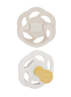 nip Organic Cherry Newborn Baby Soother, Made Germany, Cherry Shape, Natural Latex Rubber, Eco-Friendly, Grey And Brown ,0 Months+ - Size 1 Pack Of 2  - Image 2
