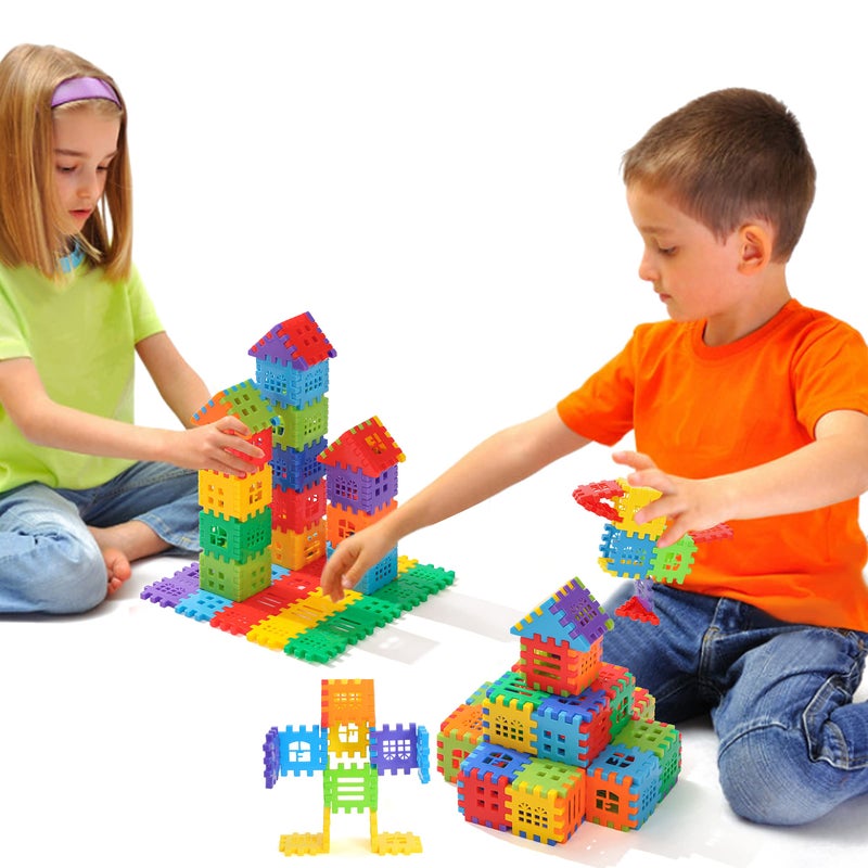 KUTOI Building Blocks â€“ 100-piece Kids Builders Blocks Set with Storage Bag â€“ Interlocking Building Blocks for Toddlers and Kids â€“ Fun and Educational Toy Building Set for Skill Development - Image 5