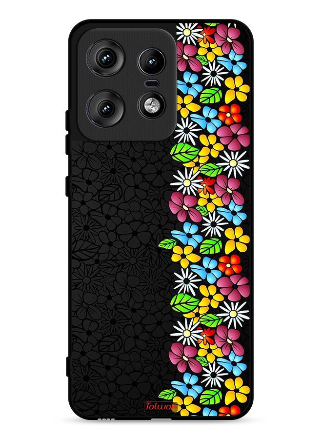 Tolwak Motorola Edge 50 Pro 5G Protective Case Cover Flowers Line - Image 1