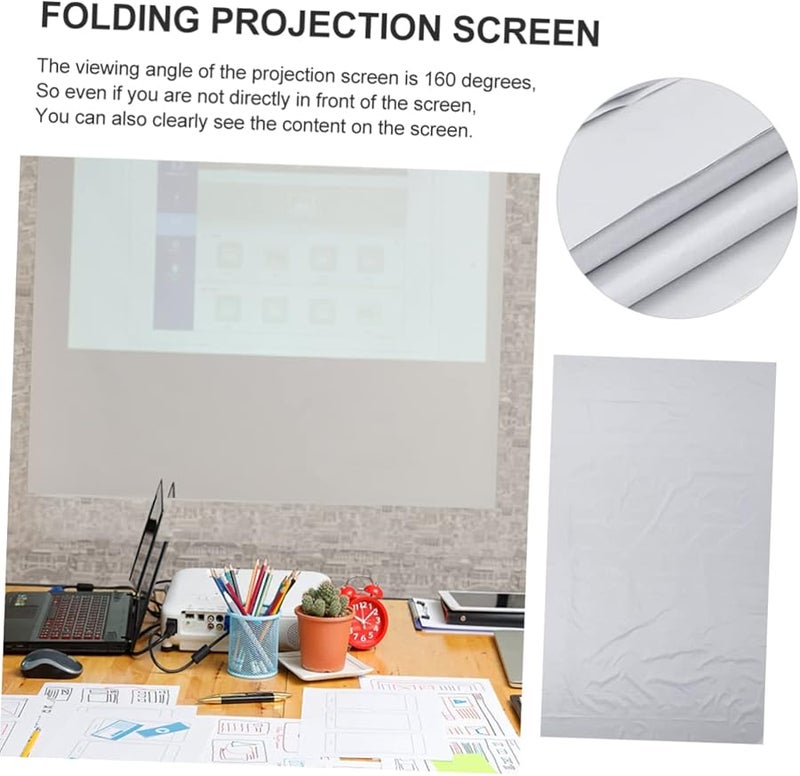 Joysfuny Wrinkle Resistant Polyester Projection Screen High Brightness Wide Viewing Angle - Image 3