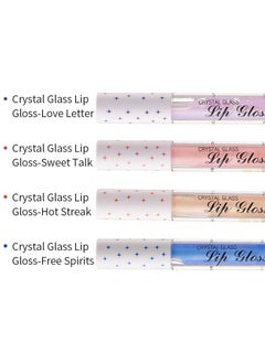 Kormesic 4 Crystal Lip Gloss Set 2.2g - Shiny & Nourishing  - Image 3