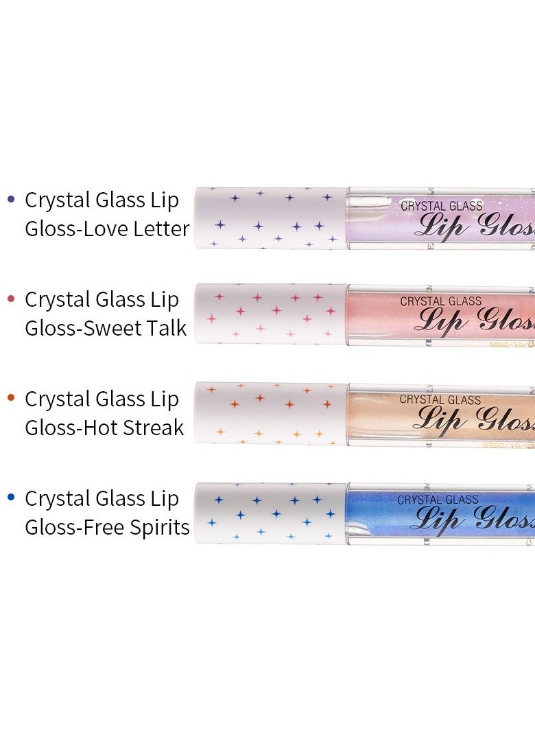 Kormesic 4 Crystal Lip Gloss Set 2.2g - Shiny & Nourishing  - Image 3