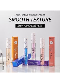 Kormesic 4 Crystal Lip Gloss Set 2.2g - Shiny & Nourishing  - Image 5