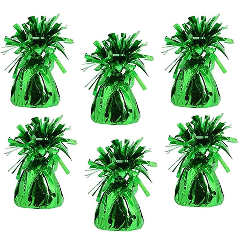 Chochkees Metallic Balloon Weights Birthday Party Favors Novelty and Gag Gifts 55 Inches 6Pack Green - Image 3