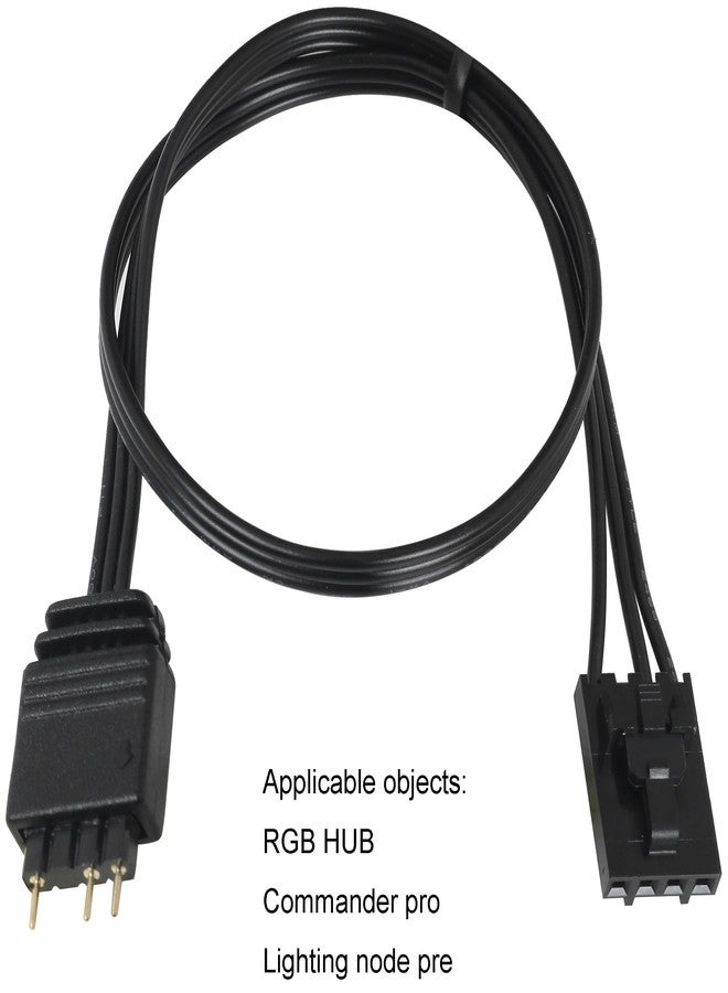 LUORNG 2PCS Fan Light Adapter Cable Extension Cable Adapter Cable 30cm Can Connect to Any 5V 3-Pin ARGB Devices - Image 5