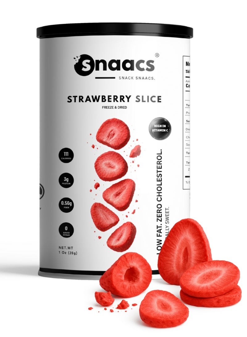 SNAACS Strawberry Slices | No Added Sugar - Image 1