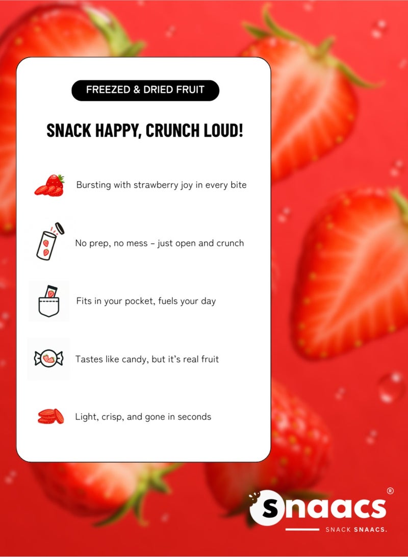 SNAACS Strawberry Slices | No Added Sugar - Image 4