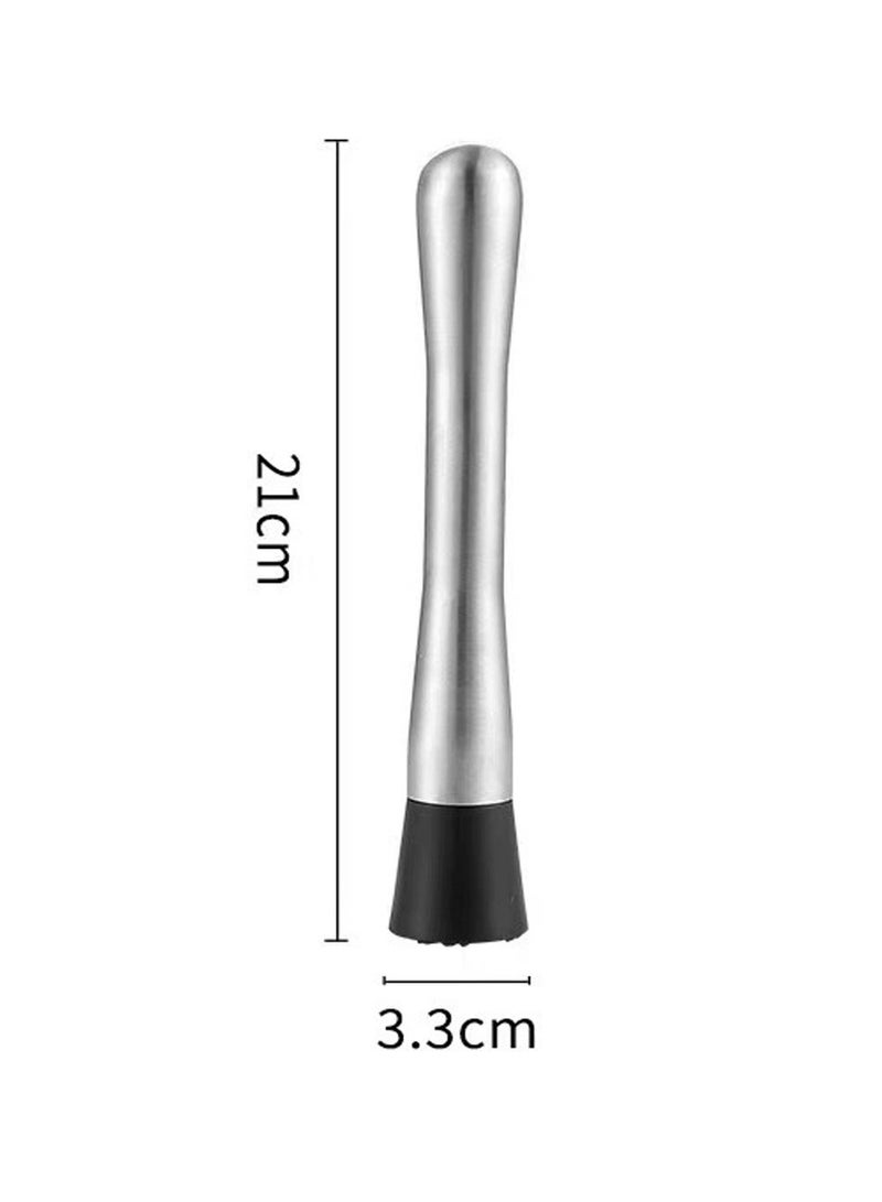 Stainless Steel Drink Muddler Fruit Masher and Mixing Home Bar Tool  - Image 4