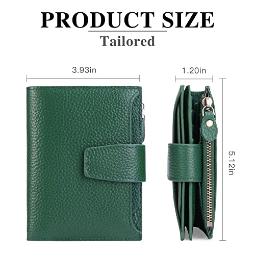 FALAN MULE Small Wallet for Women Leather Bifold Compact RFID Blocking Small Womens Wallet Purse - Image 4