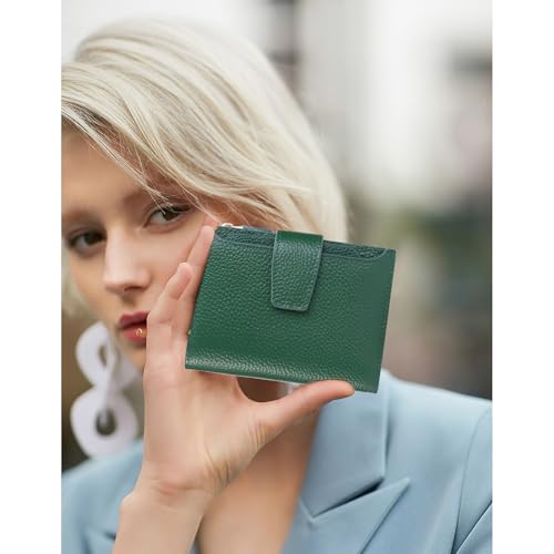 FALAN MULE Small Wallet for Women Leather Bifold Compact RFID Blocking Small Womens Wallet Purse - Image 2