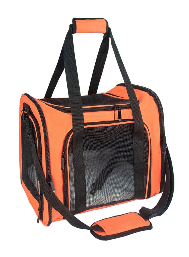 NextFri Soft Sided Carrier for Small Medium Cats Dogs,TSA Airline Approved Collapsible Travel Pet Carrier (Medium, Orange) - Image 1