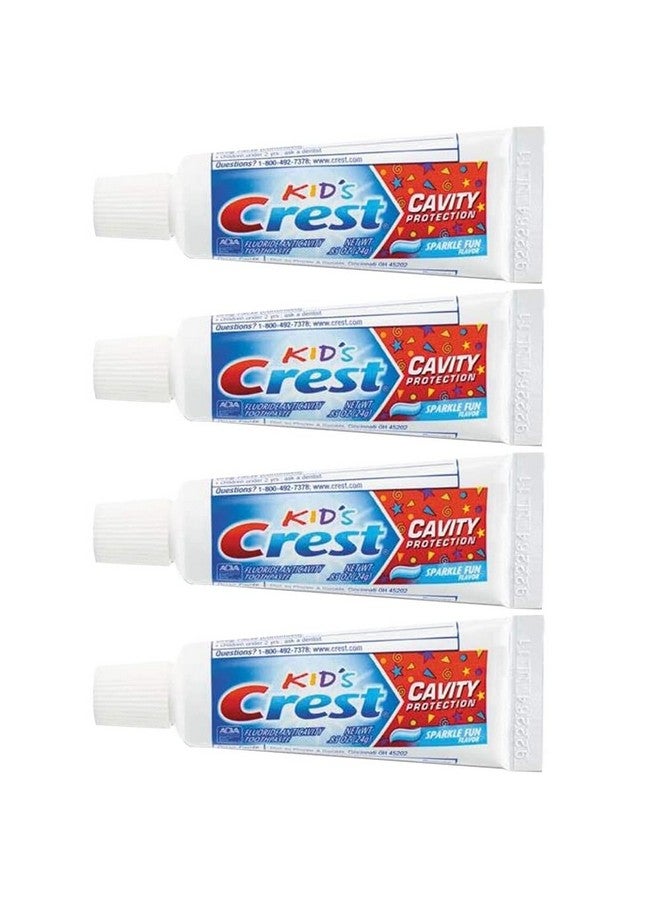 Crest Kids Cavity Protection Toothpaste, Sparkle Fun, Travel Size 0.85 oz (24g)- Pack of 4 - Image 1