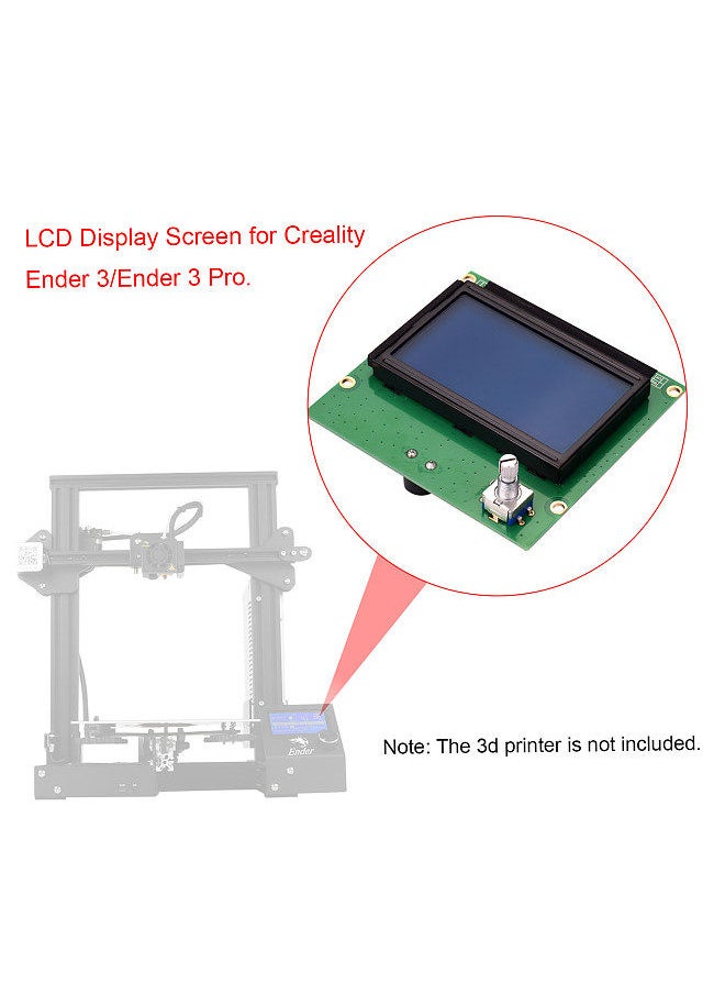 3D Printer Parts LCD Display Screen Board with Cable Replacement for Creality 3/3 Pro 3D printer