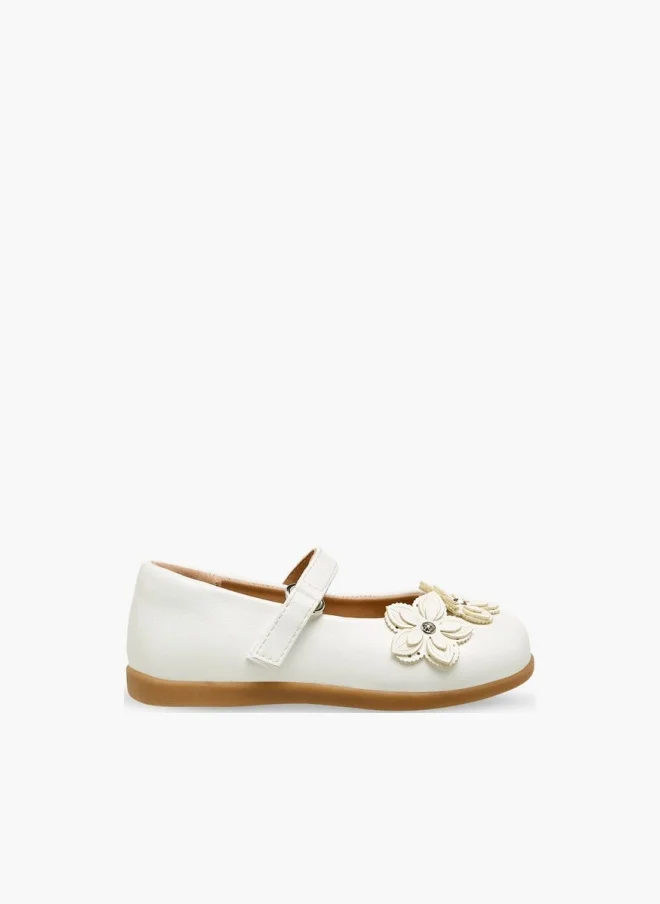 Barefeet Girls Hook & Loop Mary Jane Shoes