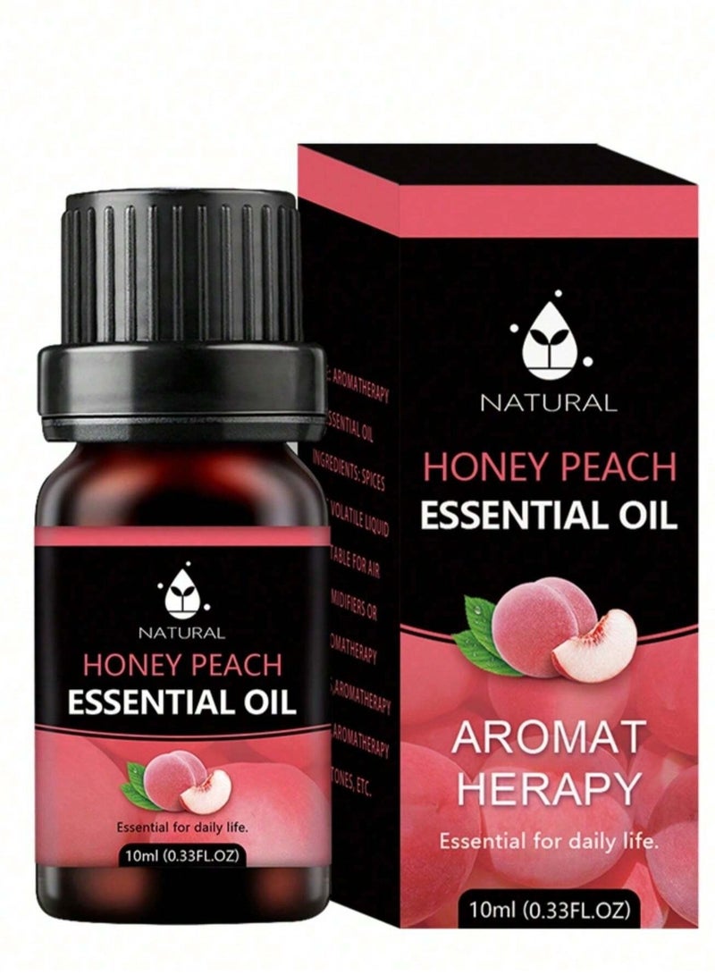 زيت عطري برائحة الخوخ بسعة 10 مل - زيت عطري منعش للاسترخاء وأجهزة التوزيع