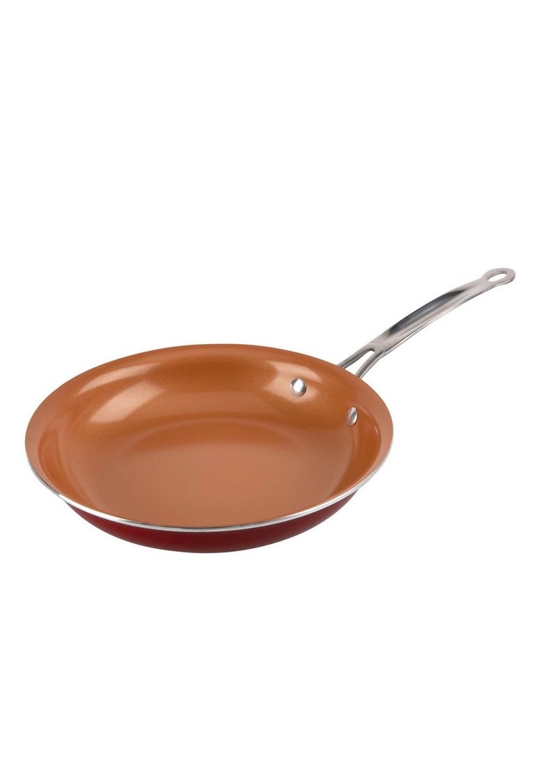 Red Copper Ceramic Fry Pan 10inch - Image 1