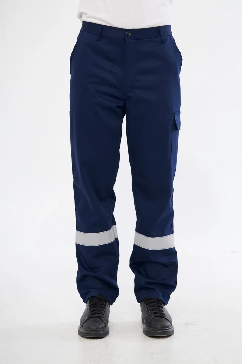 Orange Safety Reflective Fireproof Trousers Protective Against Heat, Flame and Welding Splashes