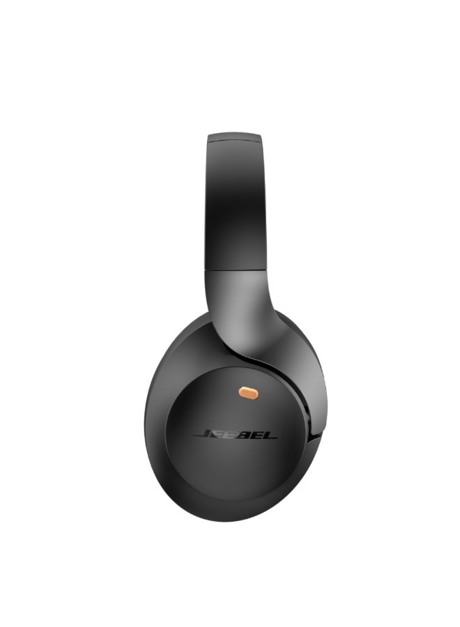 Jeebel ANCPRO smart wireless headphones with advanced noise cancellation, deep stereo sound, Bluetooth 6.0, up to 55 hours of playtime, multi-device connectivity, three operating modes, black color. - Image 5
