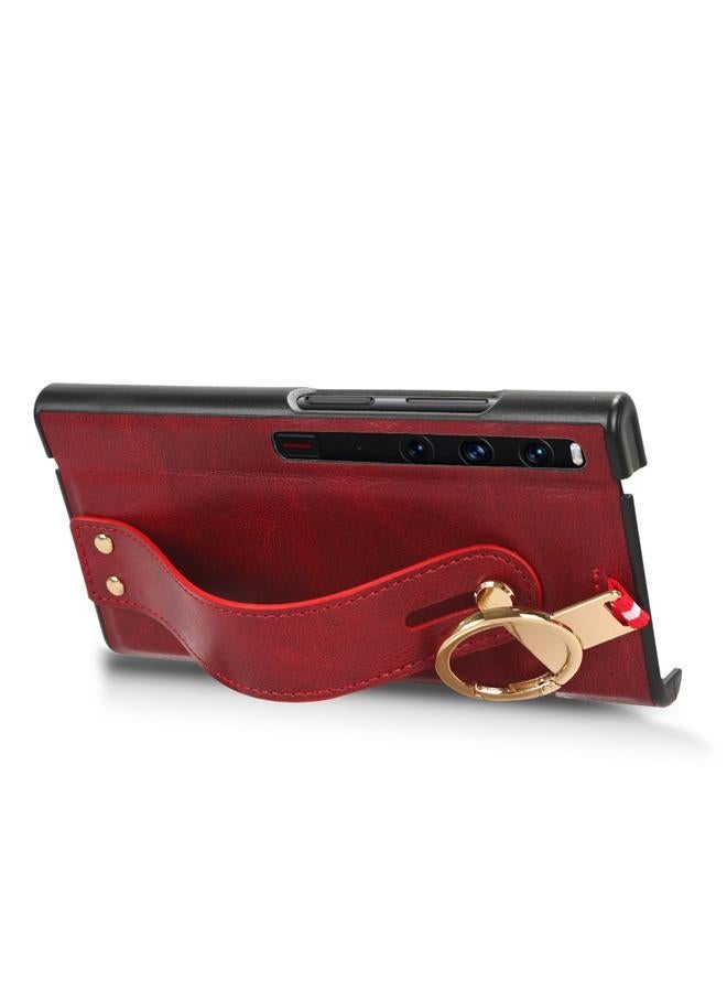 Green Tiger Case For Huawei Mate Xs 2 Wristband Leather Back Phone Case - Image 4