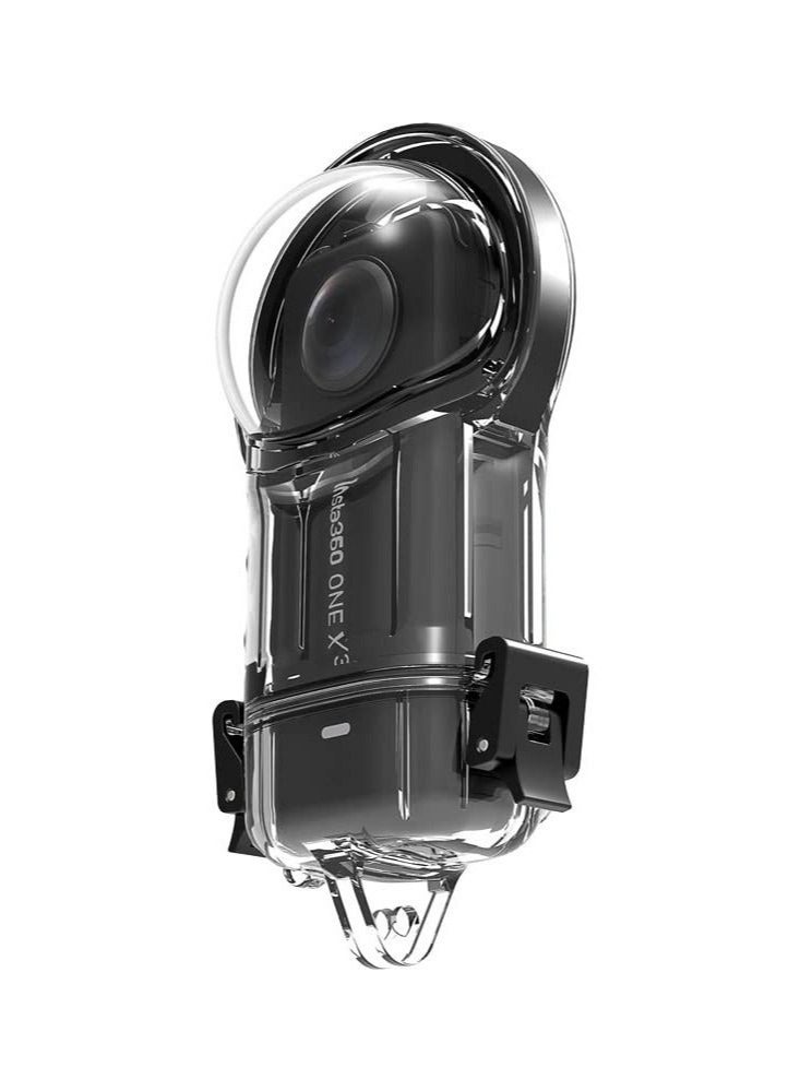 Captaintech Waterproof Housing Case for Insta360 X3 Action Case, Double Lock Dive Protective Housing Shell WIth Bracket Mount Accessories, 30M Underwater Diving Protection - Image 4