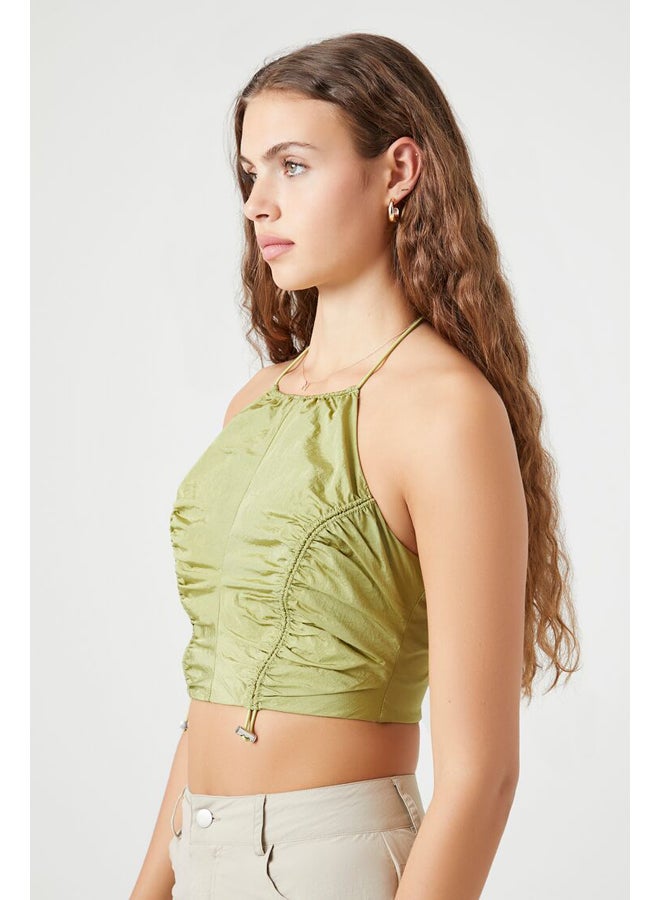 FOREVER 21 Toggle Drawstring Halter Top - Image 4